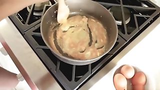 Stepmom Licks Stepsons Creamy Eggwhites For Breakfast